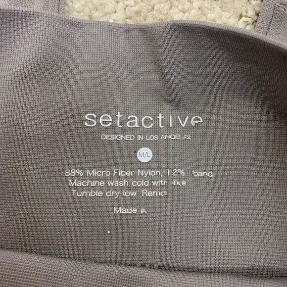 SETactive Stone Sculptflex Seamless Leggings M/L - Picture 14 of 14